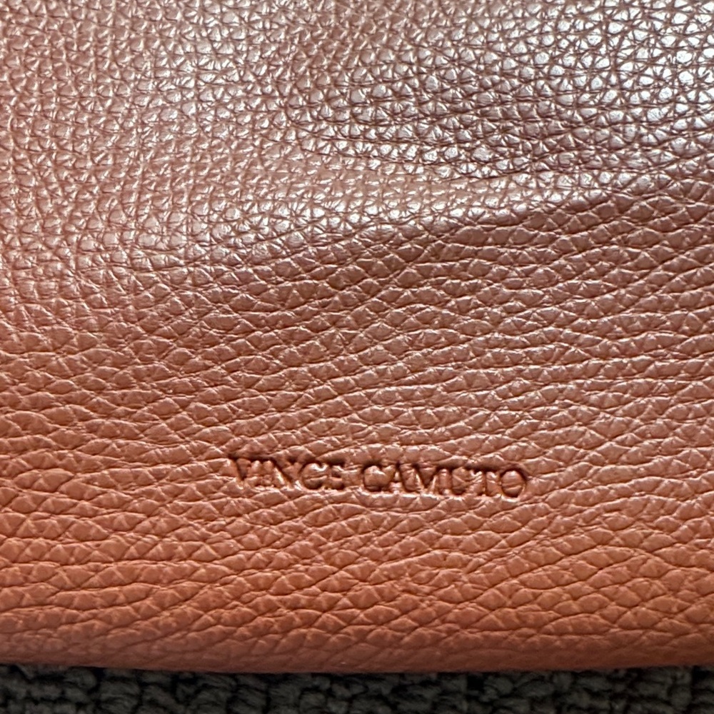 Vince Camuto Brown Tote with Black Stripe - Picture 4 of 4